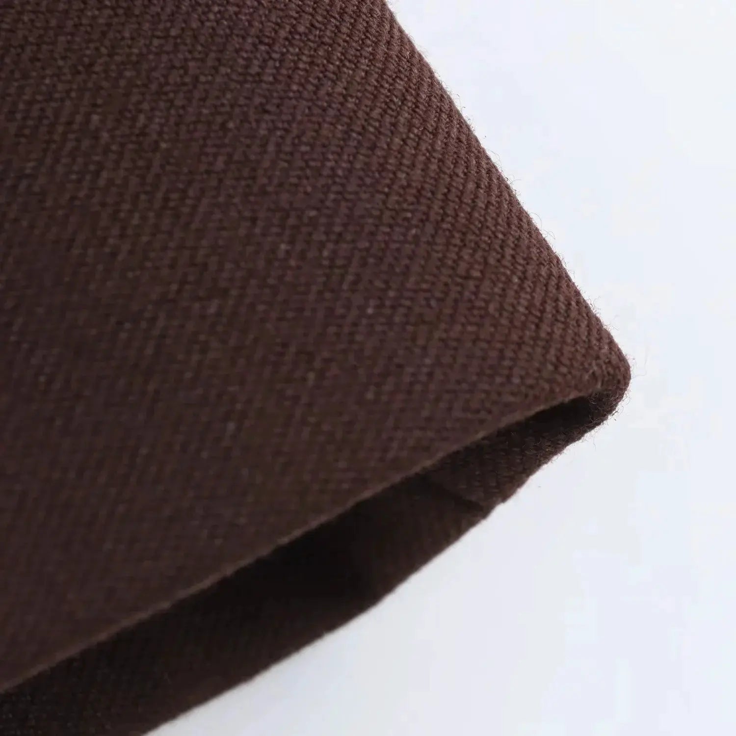 KONDALA blazer fabric close-up in brown knit texture