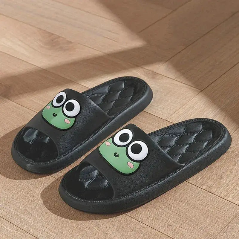 Frog Four Season EVA Slide Slippers For Women Non Slip Indoor Outdoor Comfort Cushioned Lightweight