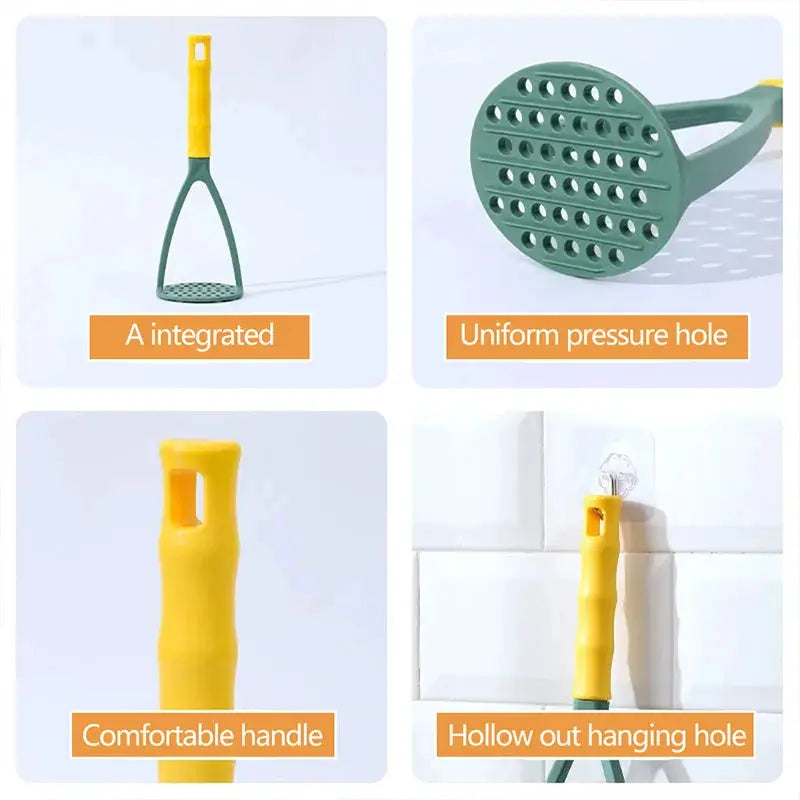 PP Pressed Potato Masher Ricer Puree Juice Maker And Fruit Crusher For Smooth Mashed Potatoes