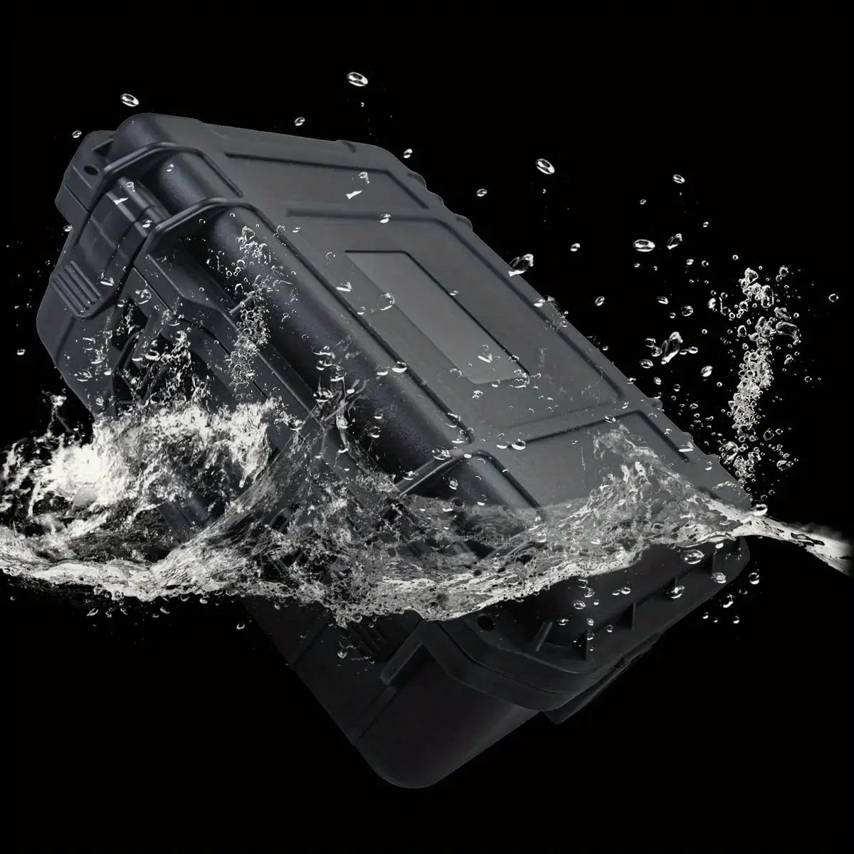 Hard waterproof tool case by Simples Market with pre-cut foam storage, 1pc