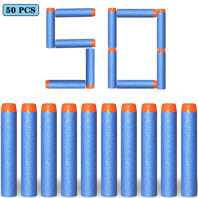 7.2cm EVA Foam Darts 100 Pieces Refill Rounds for Nerf N Strike Blasters Round Head Safe Play