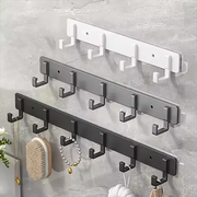 Simples Market aluminum punch-free wall hooks set in white, gray and black