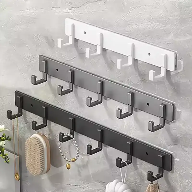 Simples Market aluminum punch-free wall hooks set in white, gray and black