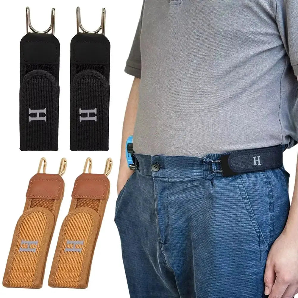Buckleless Elastic Velcro Waist Belt For Men Adjustable Comfort Secure Fit For Everyday Casual Wear