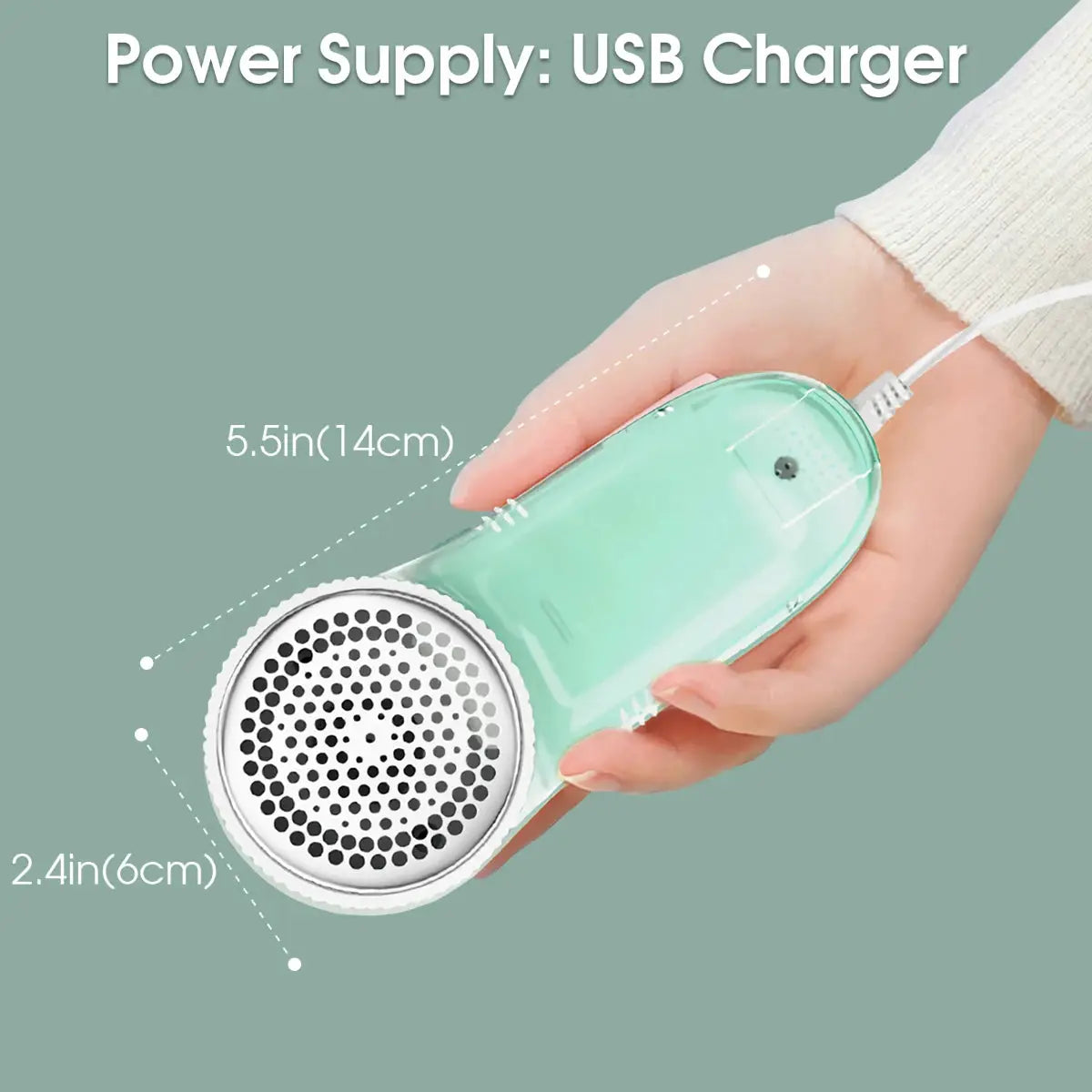 BrightNest Electric Fabric Lint Remover Shaver With Stainless Steel Blades And Micro Arc Mesh For Gentle Fabric Refresh
