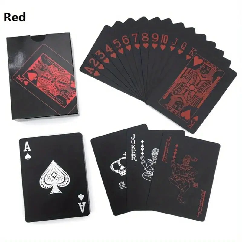 Waterproof PVC Illusionist Poker Cards Durable Aesthetically Enhanced Design For Game Nights And Casino Parties