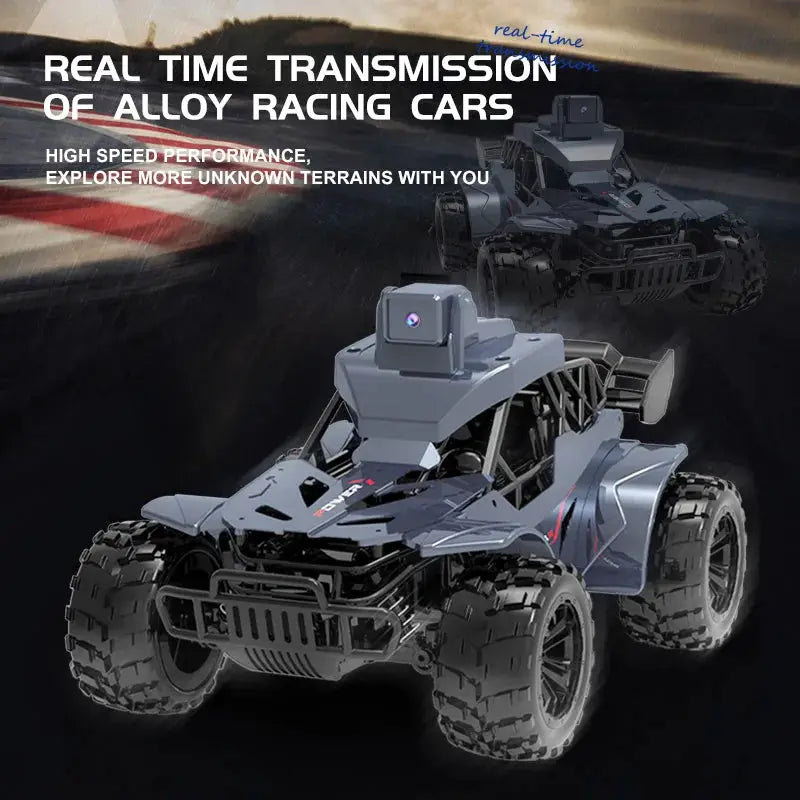 RC Car With Camera FPV Real Time Transmission LCD Remote Fast 2.4G Remote Control Car Voice Chat For Kids And Adults