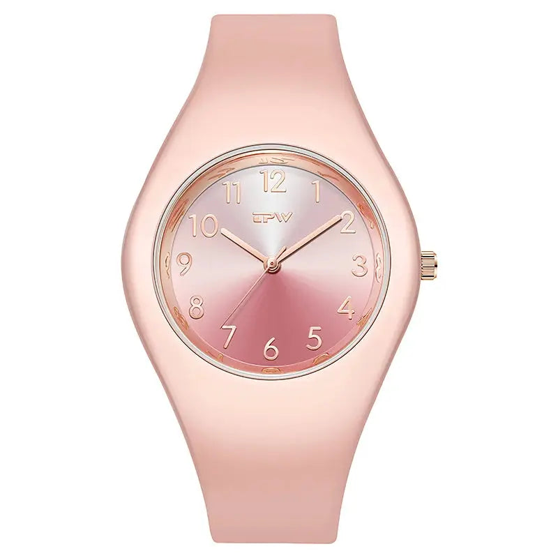 TPW Full Size 40mm Quartz Watch For Women With Japanese Movement And Skin Friendly Silicone Strap