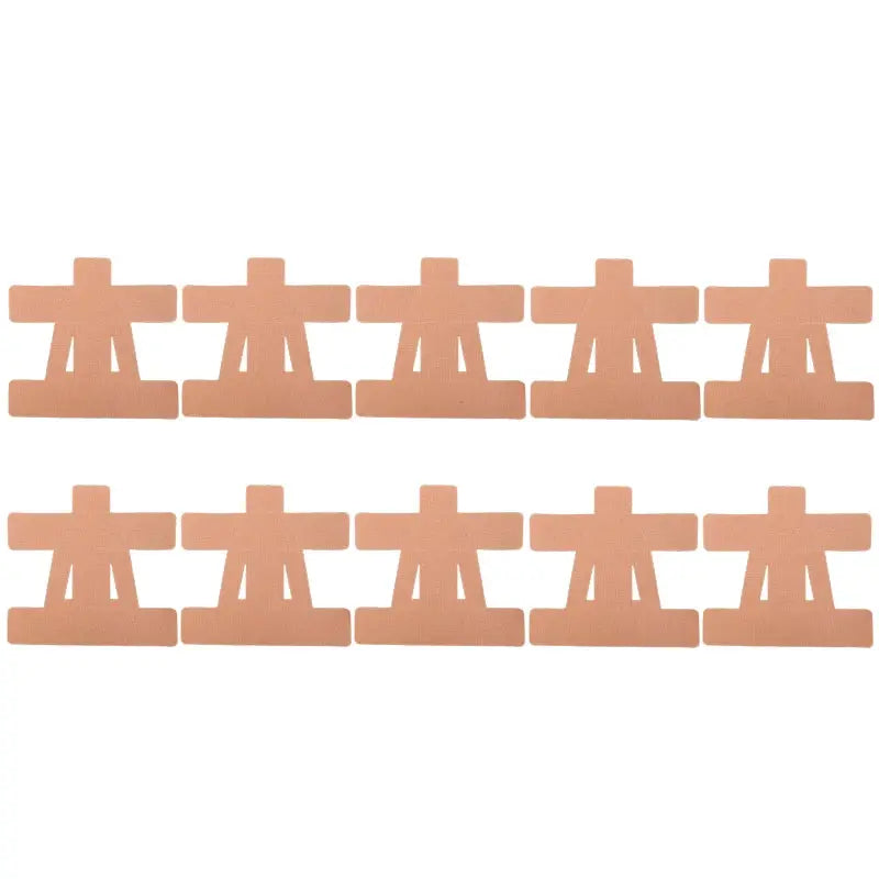 Shoulder kinesiology tape precut pieces by Simples Market, peach color, 12-count