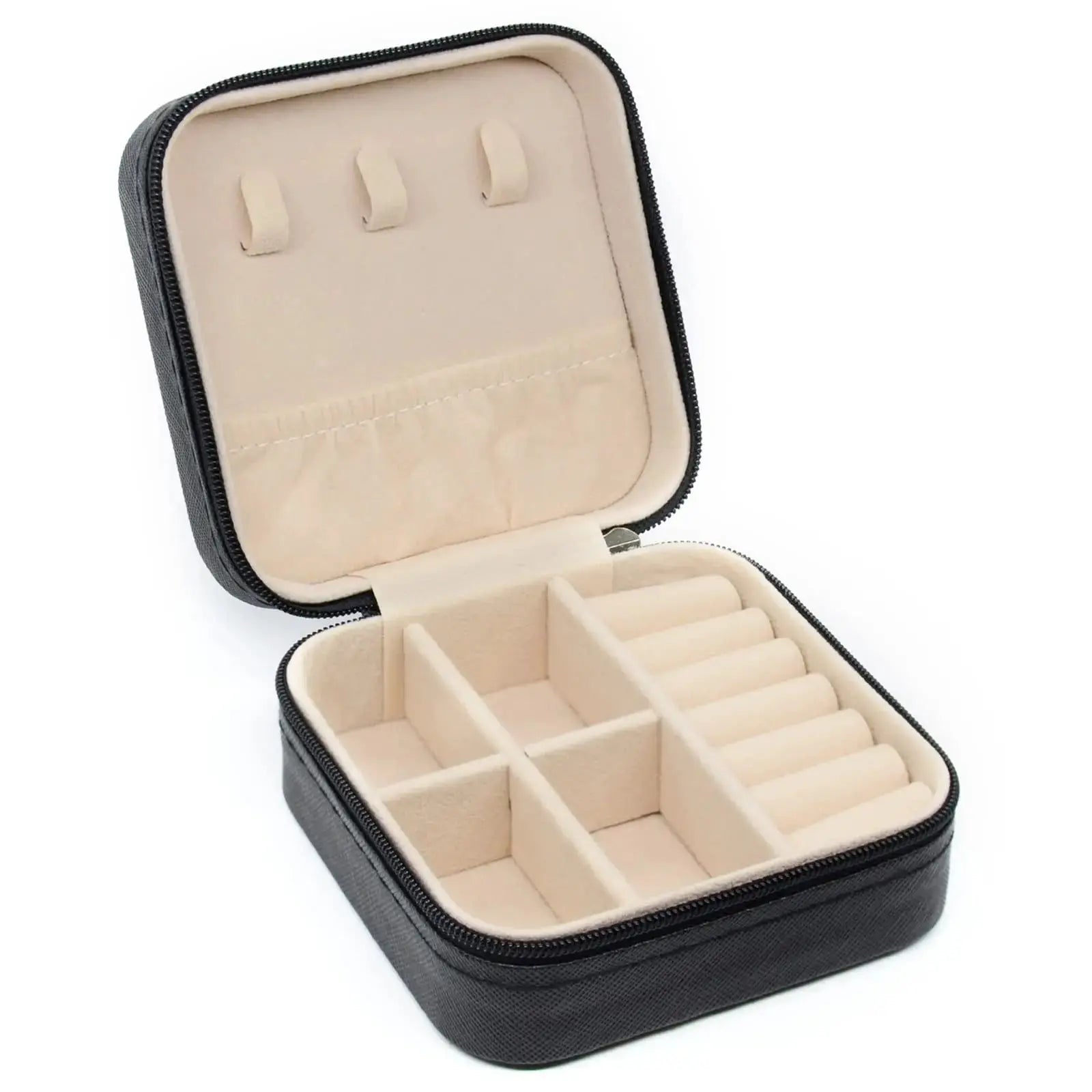 Mini Jewelry Storage Box Portable Home And Travel Display Case For Earrings Necklaces And Rings PU Leather Organizer