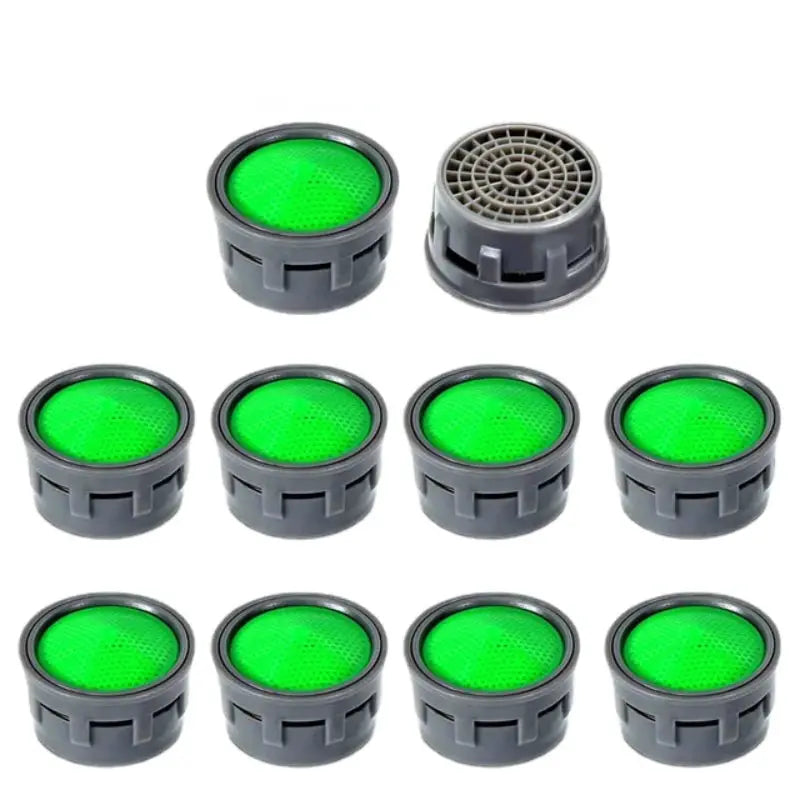10 Piece Set Basin Tap Filter Replacement Nozzle Inserts For Tap Aerators Plastic ABS Flow Restrictor