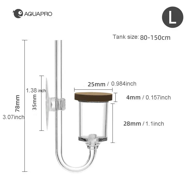 CO2 Diffuser For Aquarium And Terrarium Mini Bubble Counter Accessories For Plant Growth And Fish Health