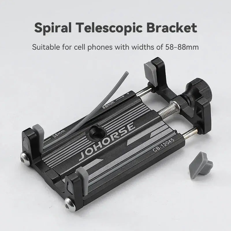 TrailBolt CNC Aluminum Alloy Motorcycle And E Bike Phone Holder Four Claws Fits 58 To 88 Mm Smartphones Secure Mount
