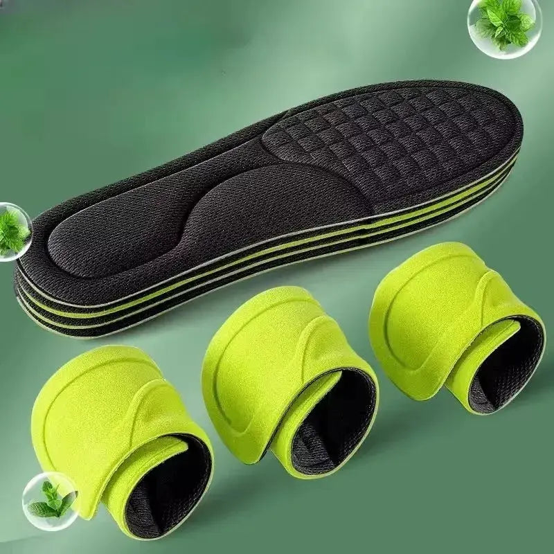Soft Memory Foam Orthopedic Insoles Deodorizing Antibacterial For Shoes Sweat Absorption For Sports