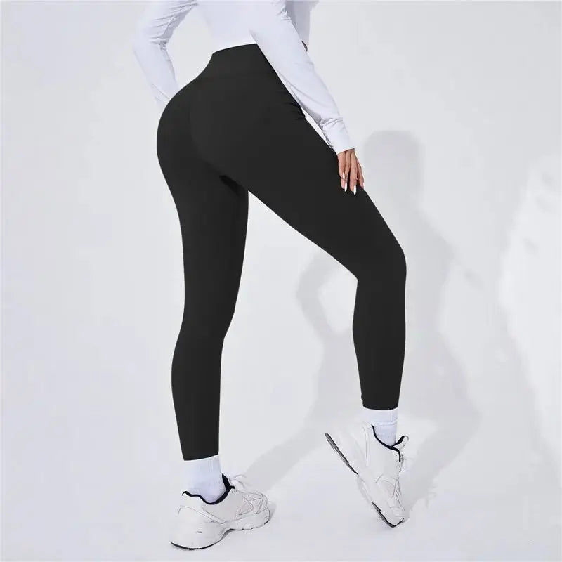 High Waist Thermal Yoga Leggings For Women Butt Lifting Gym Fitness Tights With Stretch