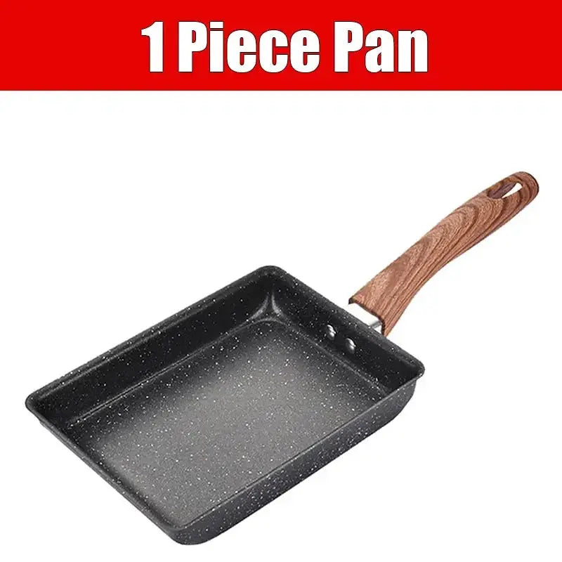 ZenChef Tamagoyaki Omelet Pan Nonstick Induction Safe Easy Flip Sloped Rectangle Design For Perfect Japanese Omelets