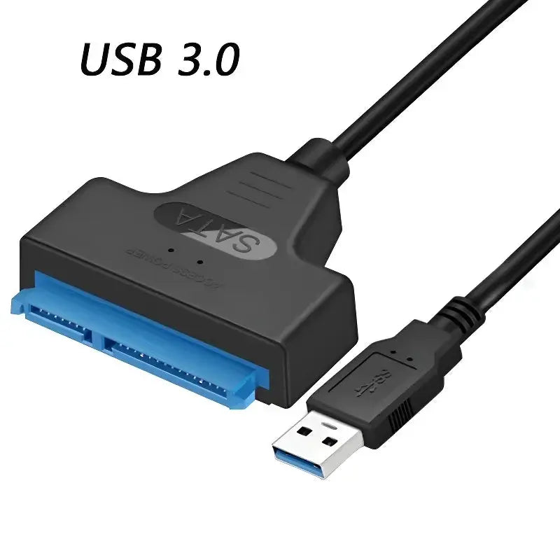 SATA To USB 3.0 Adapter Cable For 2.5 Inch HDD And SSD External Drive 22 Pin Connector