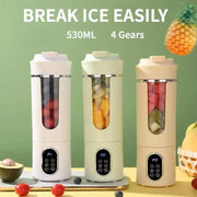 Portable Juicer Wireless USB Charging 12 Blade 4 Gears Ice Crusher