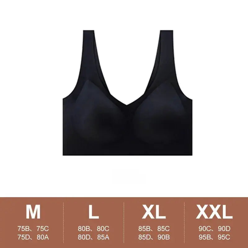 Veluxe Seamless Push Up Bra For Sleep Yoga And Sports Wire Free Ultra Thin Lingerie Comfort