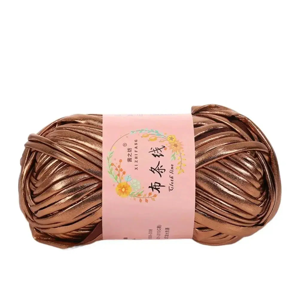 Imitation Leather Crochet Yarn With Magic Color Shine for DIY Sewing and Hand Knitting Ideal for Cushions and Home Decor