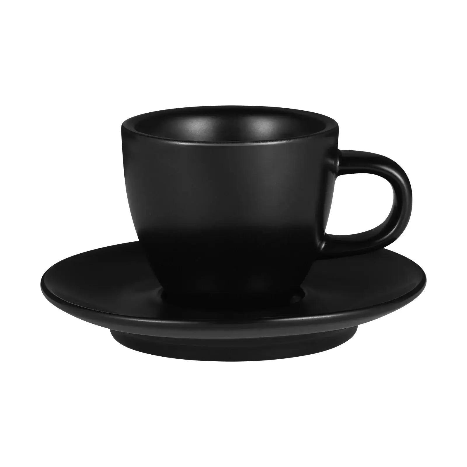 MHW 3 Bomber Espresso Mug 80ml Ceramic Coffee Cup and Saucer Set for Latte Art and Home Barista