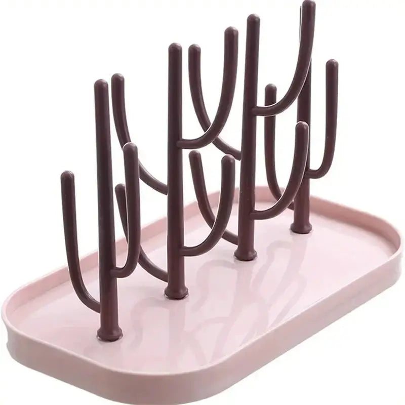 Tree Shaped Baby Bottle Drying Rack Dustproof Cup Drain Rack For Nursery Kitchen Easter Gift
