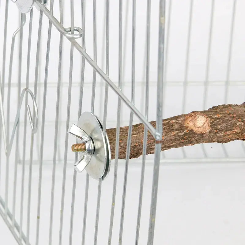 Simples Market 1pc wooden bird cage perch stick, tree-branch design, 15/20/30 cm, cage mount
