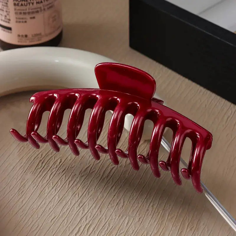 LuxeLocks Cross Matte Large Hair Claw Clips 2 Or 4 Pack For Secure Hold Women Fashion Hair Accessories