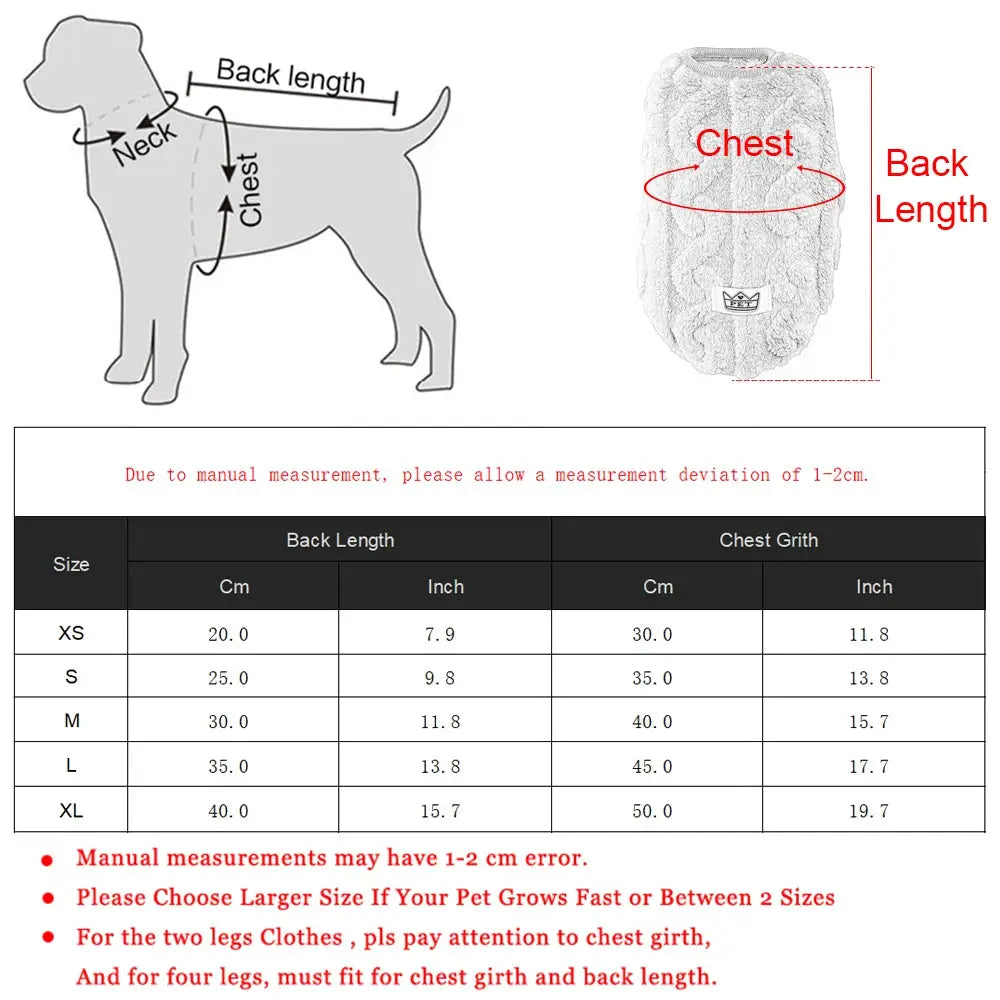 Soft Fleece Dog Clothes For Small Dogs And Cats Warm Autumn Winter Sweater Vest Apparel For French Bulldog
