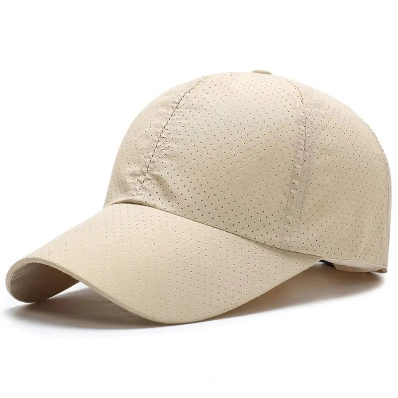 COKK Summer Baseball Cap Quick Drying Outdoor Sports Hat Unisex Sun Shade Breathable Travel Leisure Sun Hat