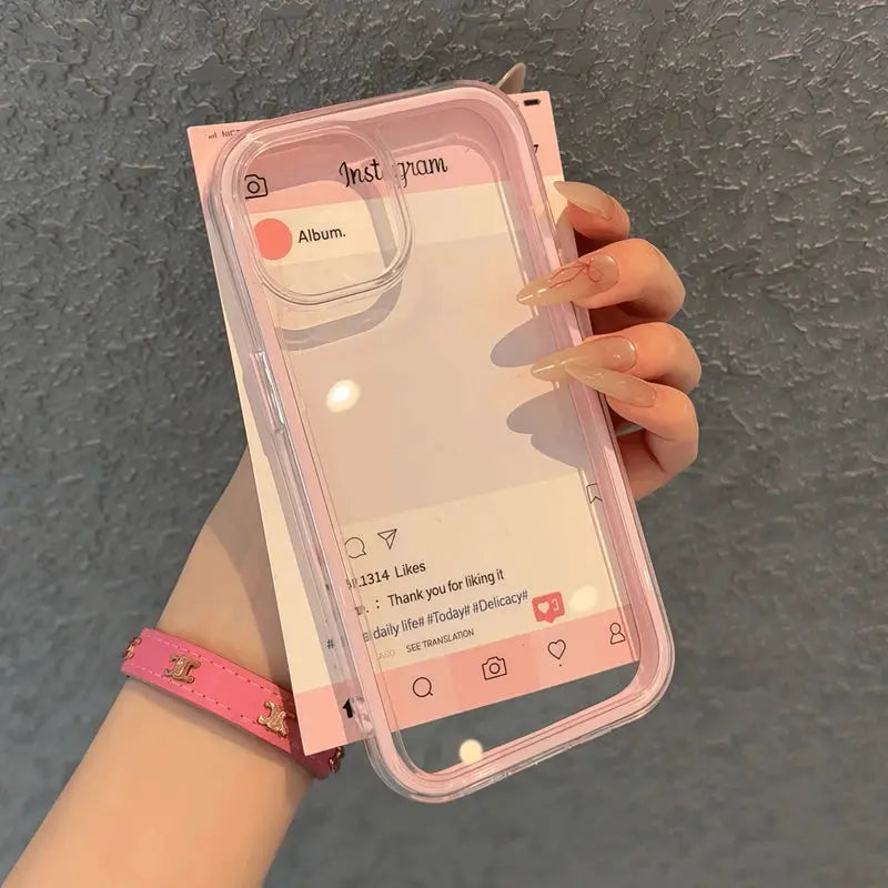 Luxury Transparent Candy Phone Case For iPhone 11 To 17 Pro Max Crystal Clear Shockproof Bumper