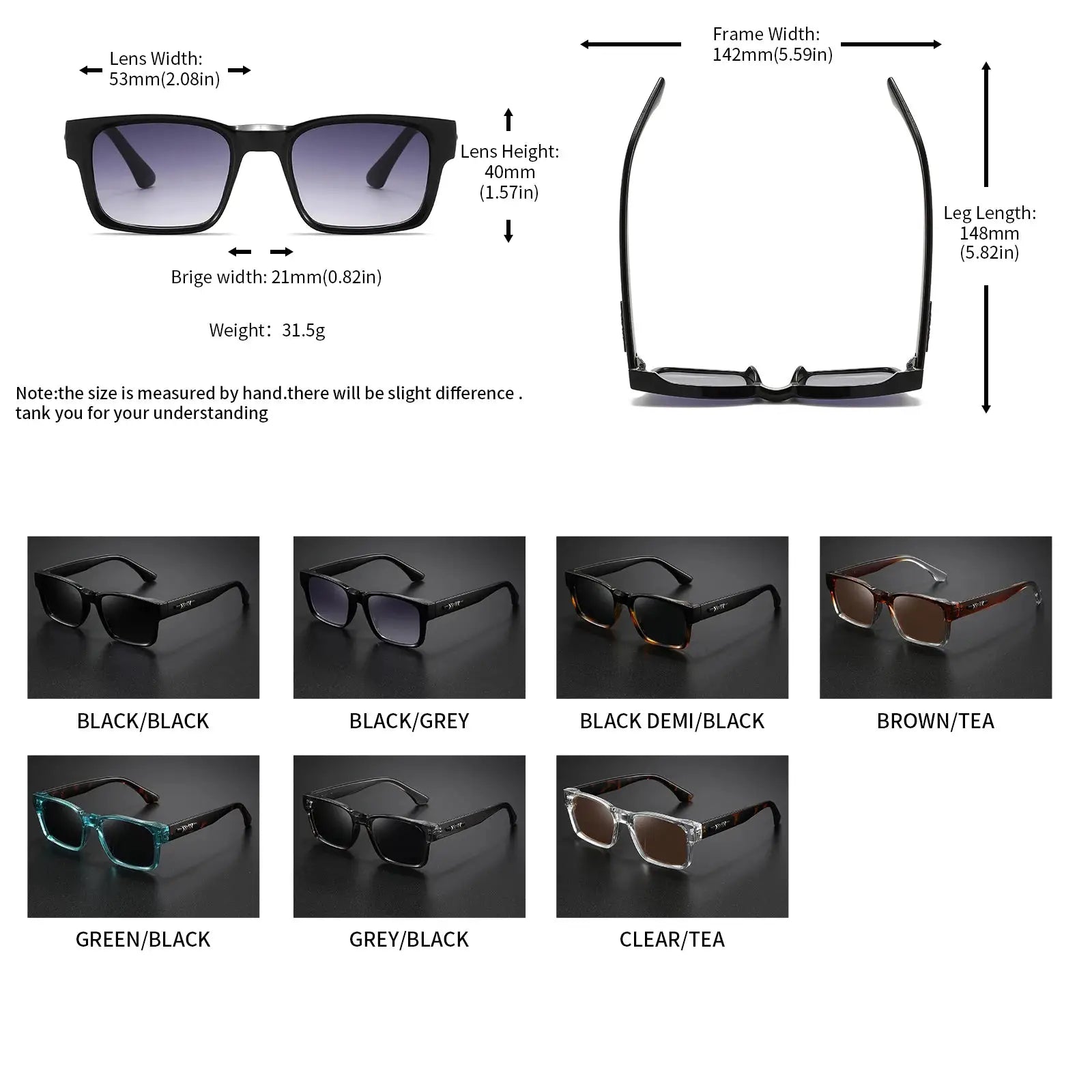 Retro Punk Fashion Sunglasses Square Protective Frame UV400 Unisex For Outdoor Adventures And Casual Style