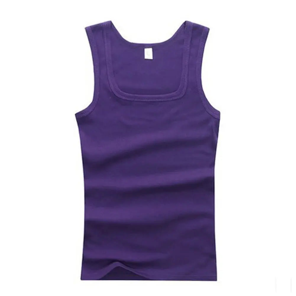 2024 Mens Pure Cotton Tight Tank Tops For Casual Sports Quick Drying Sleeveless Bodybuilding