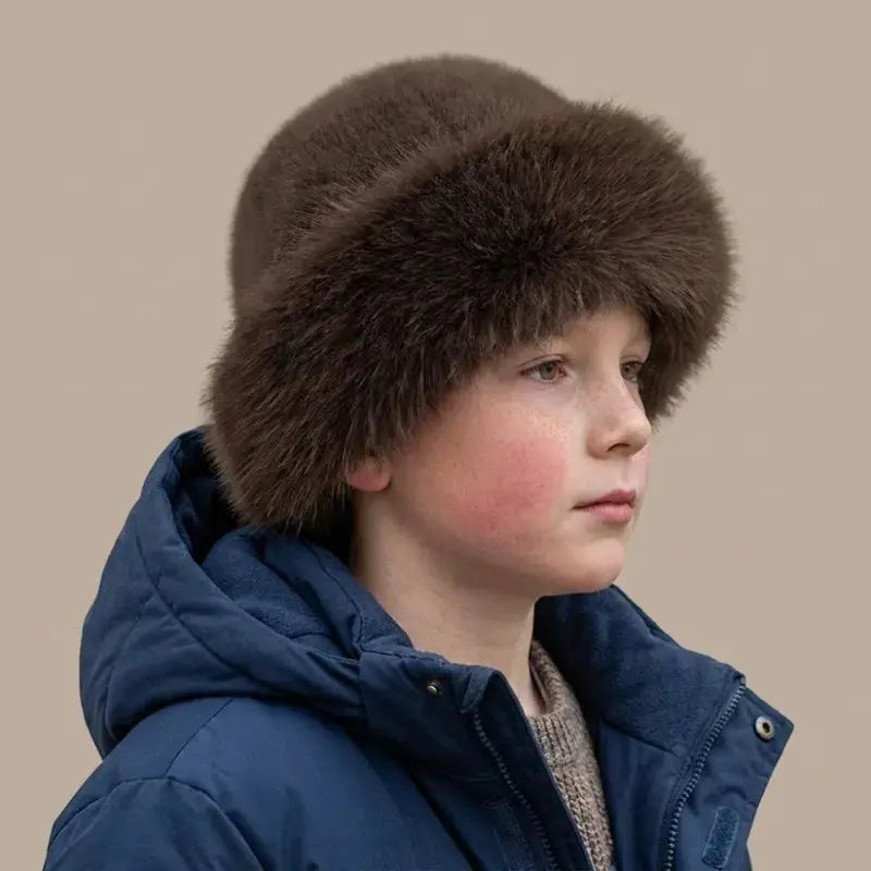 AuroraCo Womens Mongolian Style Furry Hat Korean Inspired Thickened Winter Warmth And Flattering Fit
