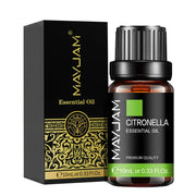 MAYJAM Essential Oil Set With Citronella Jasmine Eucalyptus Orange Lemongrass Black Pepper Cajeput Cypress Ginger