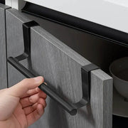 Over Cabinet Towel Rack Stainless Steel Wire Door Hanging Organizer