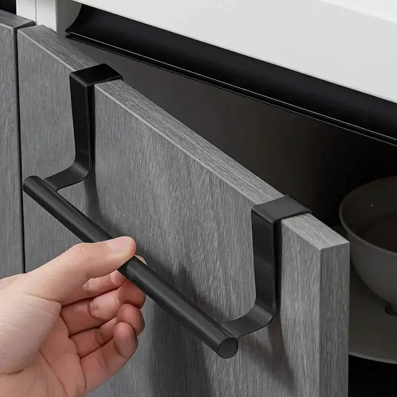 Over Cabinet Towel Rack Stainless Steel Wire Door Hanging Organizer