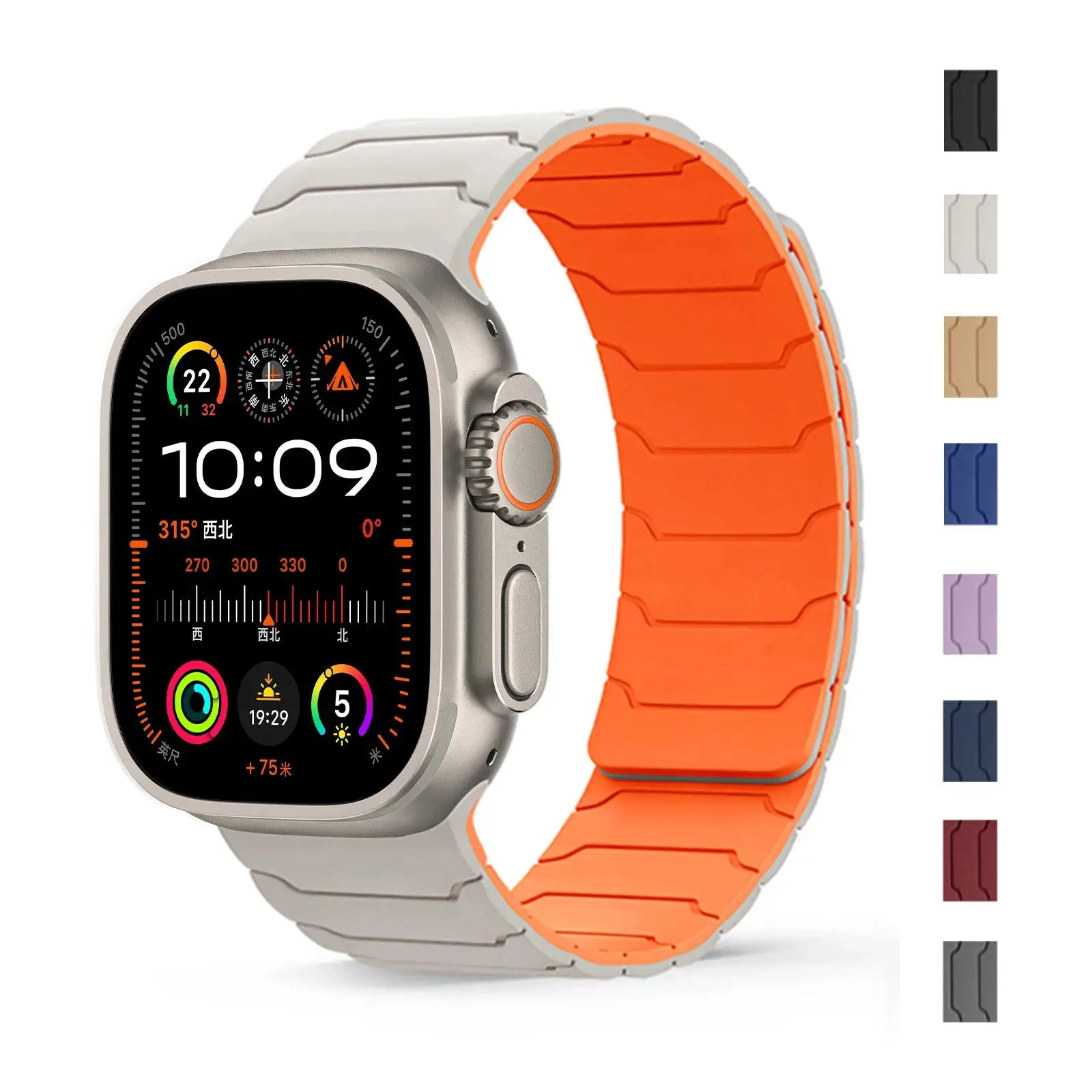 magnetic Strap For Apple Watch Band ultra 2 3 49mm 44mm 40mm 41mm 46mm 42mm 45mm 38 Silicone Bracelet IWatch Series 11 9 8 SE 10