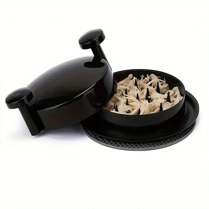 Upgraded Chicken Shredder With Transparent Cover Large Non Slip Blades For Meat And Vegetables Easy To Clean