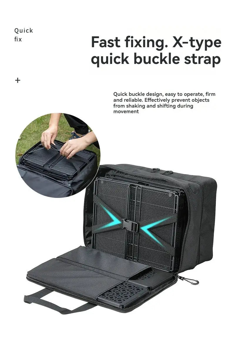 CAMPINGMOON BK-46 large-capacity black storage bag with IGT module by Simples Market