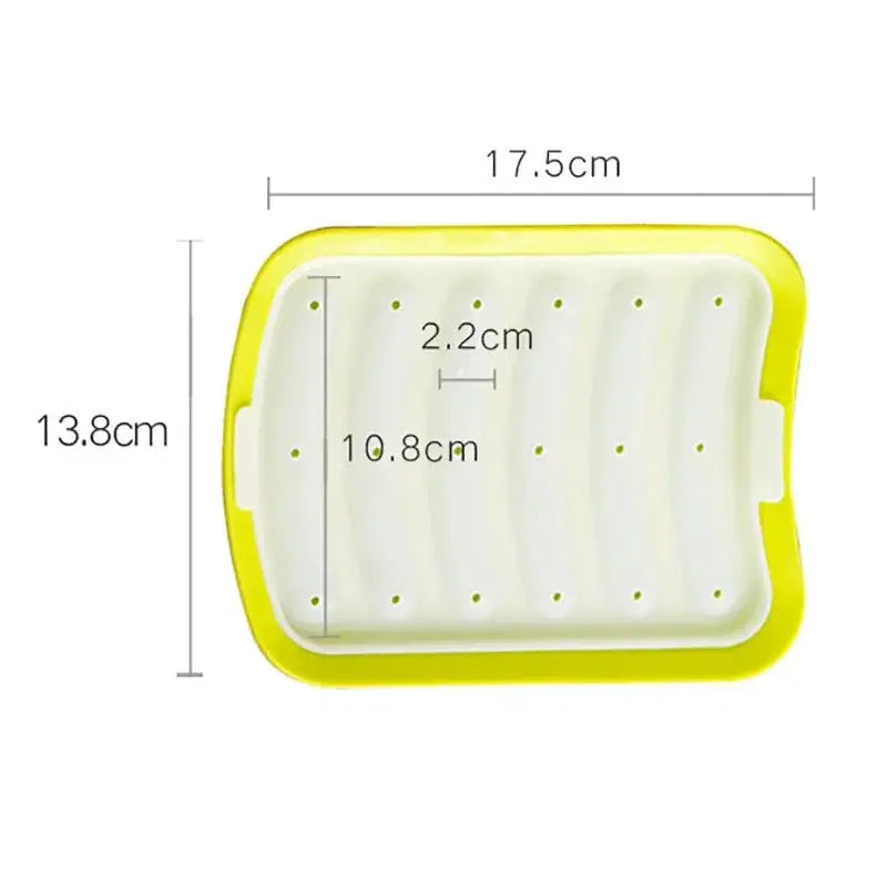 Six Grid Silicone Sausage Mould With Lid For Homemade Sausages And Hot Dogs Diy Bakeware Kitchen Tool Set