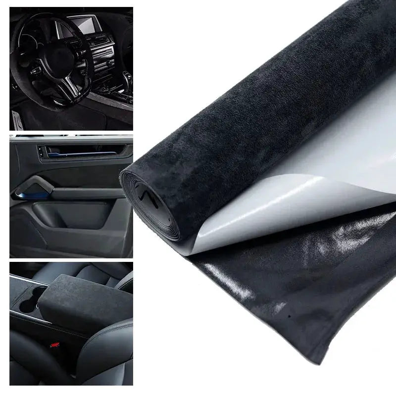 Self Adhesive Suede Fabric For Car Interiors 20x30cm And 50x150cm Cloth For Door Panels Workbenches DIY Projects