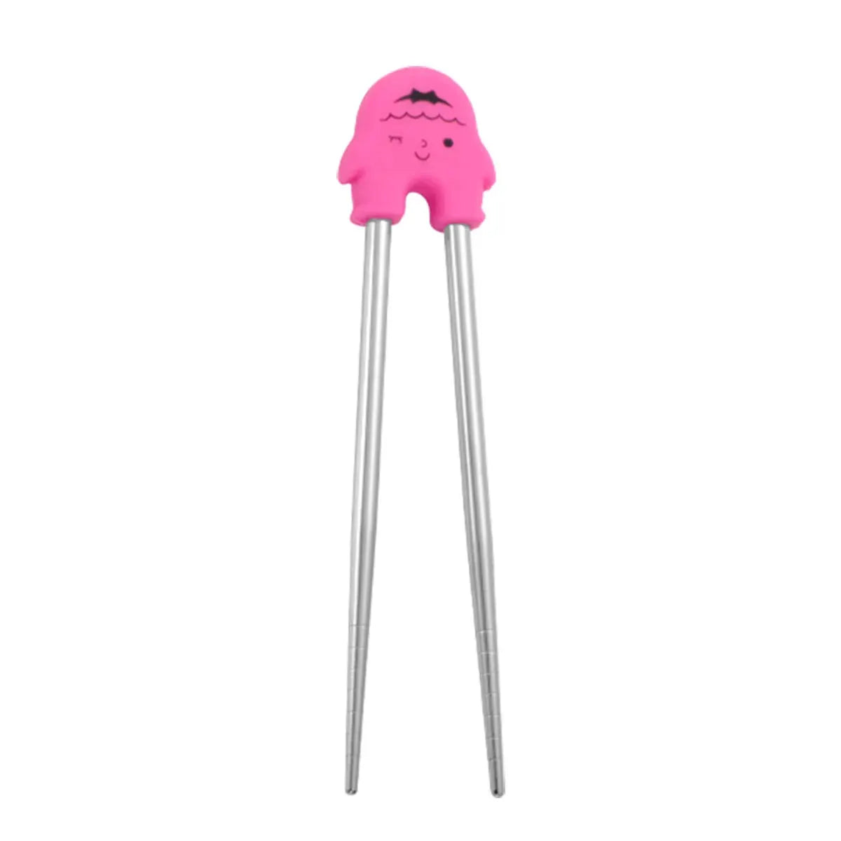 Cartoon Practice Dining Chopsticks for Children and Beginners with Removable Ergonomic Grip