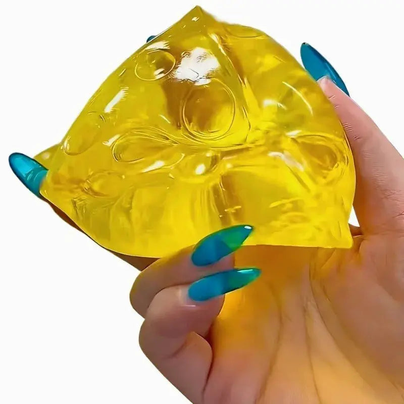 Squishy Honey Cheese Square Mochi Squeeze Toy for Adults Anti Stress Fidget and Sensory Toy with Super Soft Texture