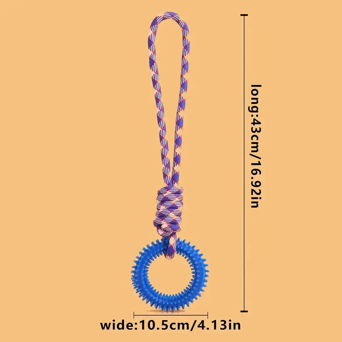 Chew Resistant Rope Dog Toys TPR Durable Colorful Woven Knot For Small Medium Large Dogs Dental Health
