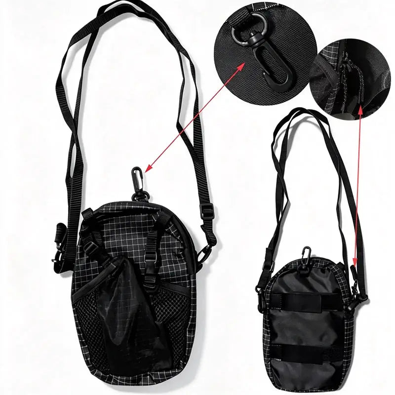 Waterproof Smartphone Pouch And Water Bottle Attachment For Backpack Shoulder Strap Hiking Camping Lightweight