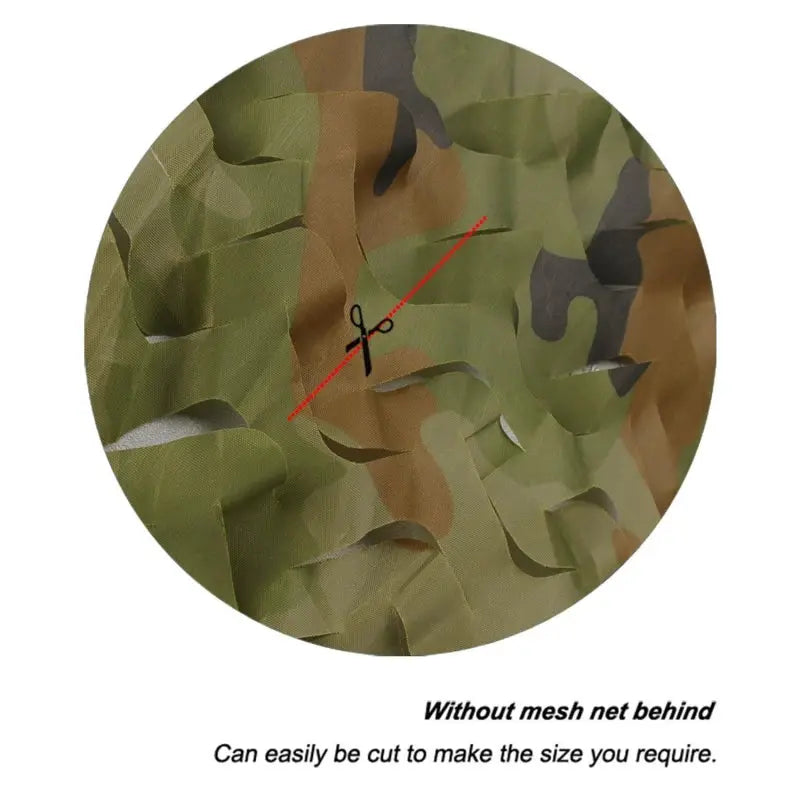 Simples Market military camouflage netting in woodland camo, versatile for hunting, garden gazebo, or car awning.
