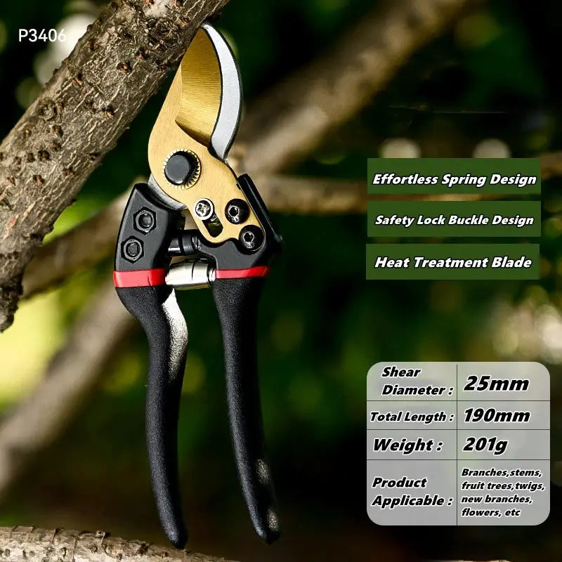 Labor-Saving Gardening Pruning Shears With SK-5 Blade For Bonsai Fruit Trees Flowers And Branches Garden Pruner