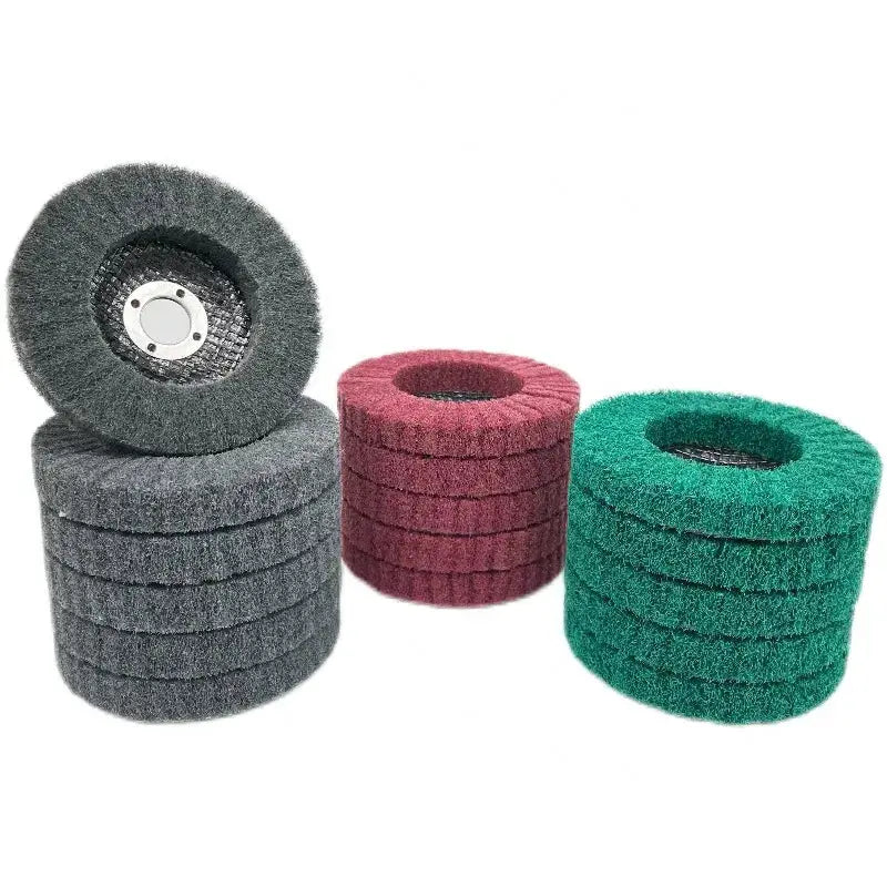 DBSAFE Nylon Fiber Flap Polishing Wheel Disc 4 4.5 5 Inch 800 Grit For Angle Grinder Wood Metal Buffing