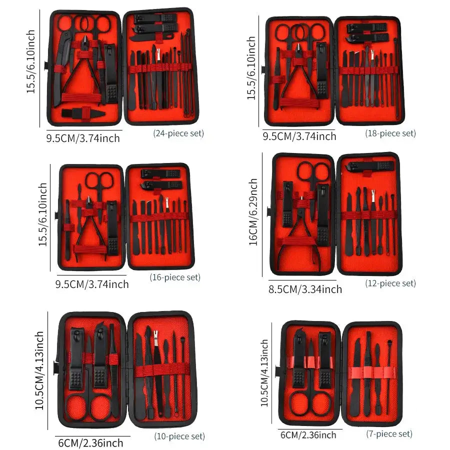 Nail Clipper Set Professional Manicure And Pedicure Tools Stainless Steel Grooming Kit For Nails